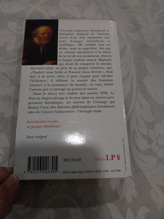 Peau de chagrin. Portes incluídos