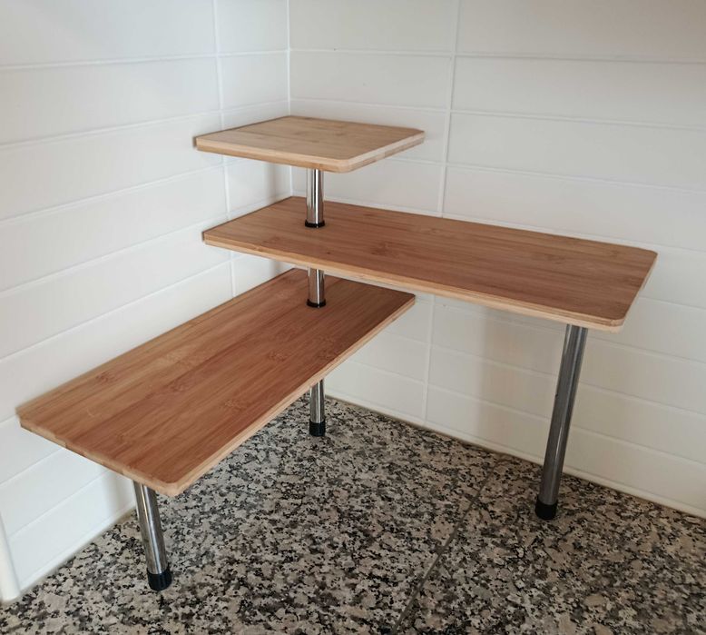 Prateleiras de aproveitamento de espaço para cozinha
