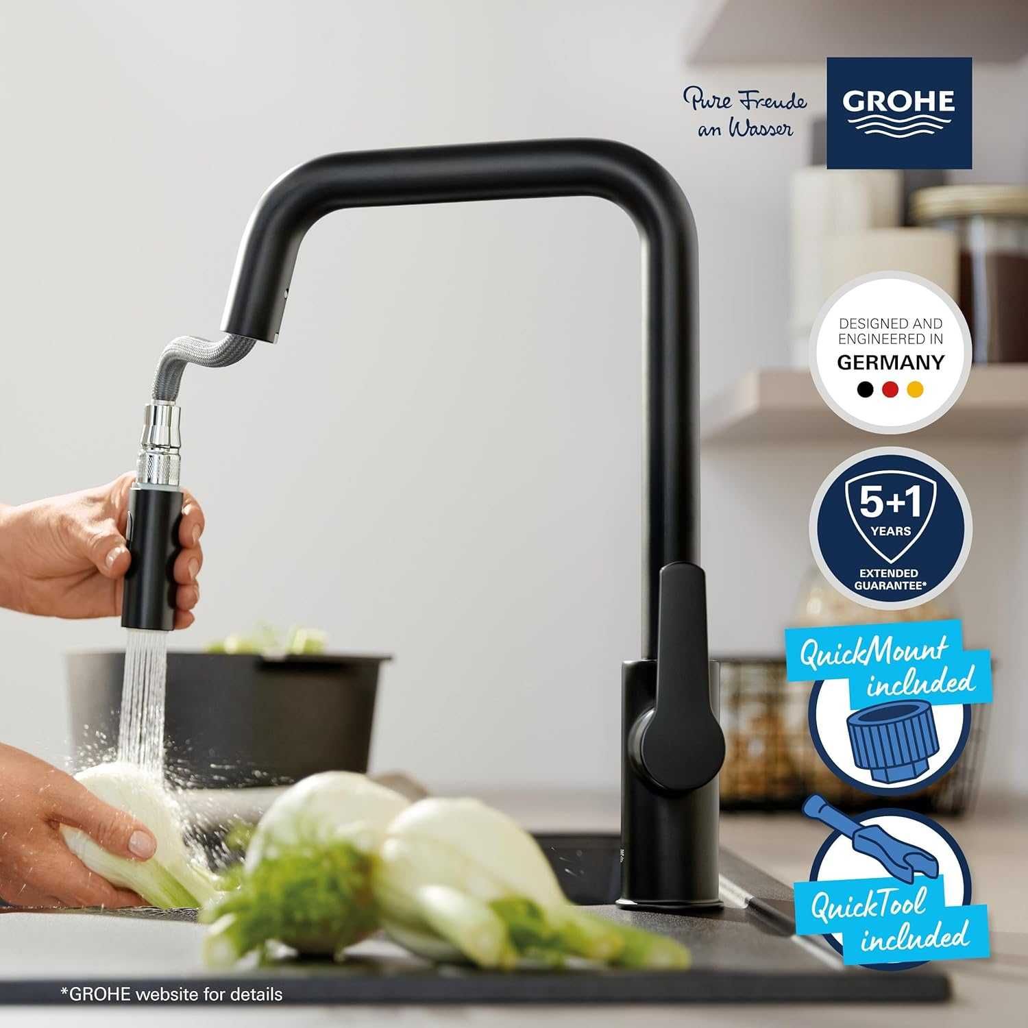 Змішувач для кухні кухонний змішувач GROHE Start QuickFix 306312430