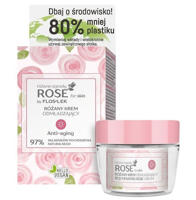 Floslek Rose For Skin Różany Krem Odmładzający Na Dzień 50Ml (P1)