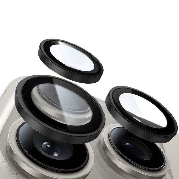 Tel Protect Hartowane szkło Titanium Lens iPhone 17 czarne (2 szt)