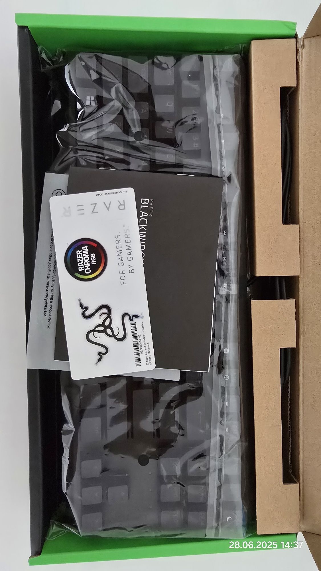 Klawiatura mechaniczna Razer BlackWidow V3 Tenkeyless Yellow Switch