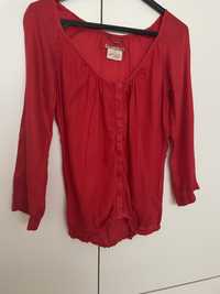 Blusa vermelha da Bershka, tamanho XS