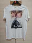 Biała koszulka t-shirt Titanic H&M L.O.G.G. 34 XS