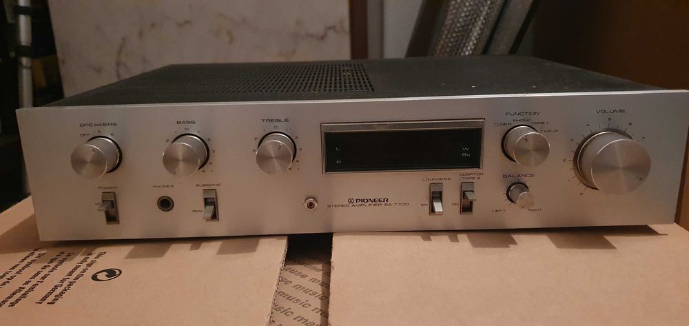 Pioneer conjunto de amplificdor e deck de casssetes