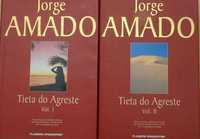 "Tieta do Agreste de Jorge Amado - Volumes I e II