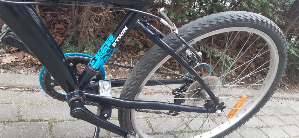 Rower chłopięcy  B-TWIN  24 cale niebieski stan bdb