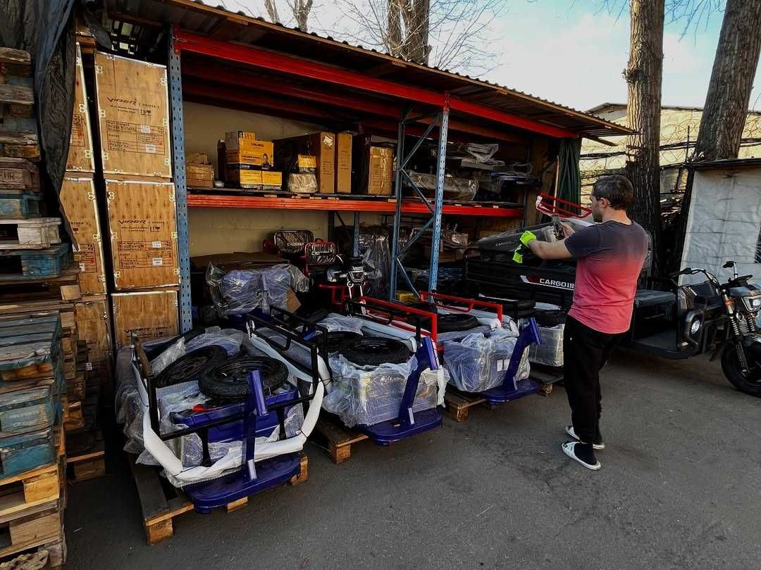 Вантажний грузовой електро скутер Crosser Cargo 16 MAX трьохколісний
