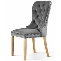 Krzesło Glamour Pikowane Eleganckie VeroLux