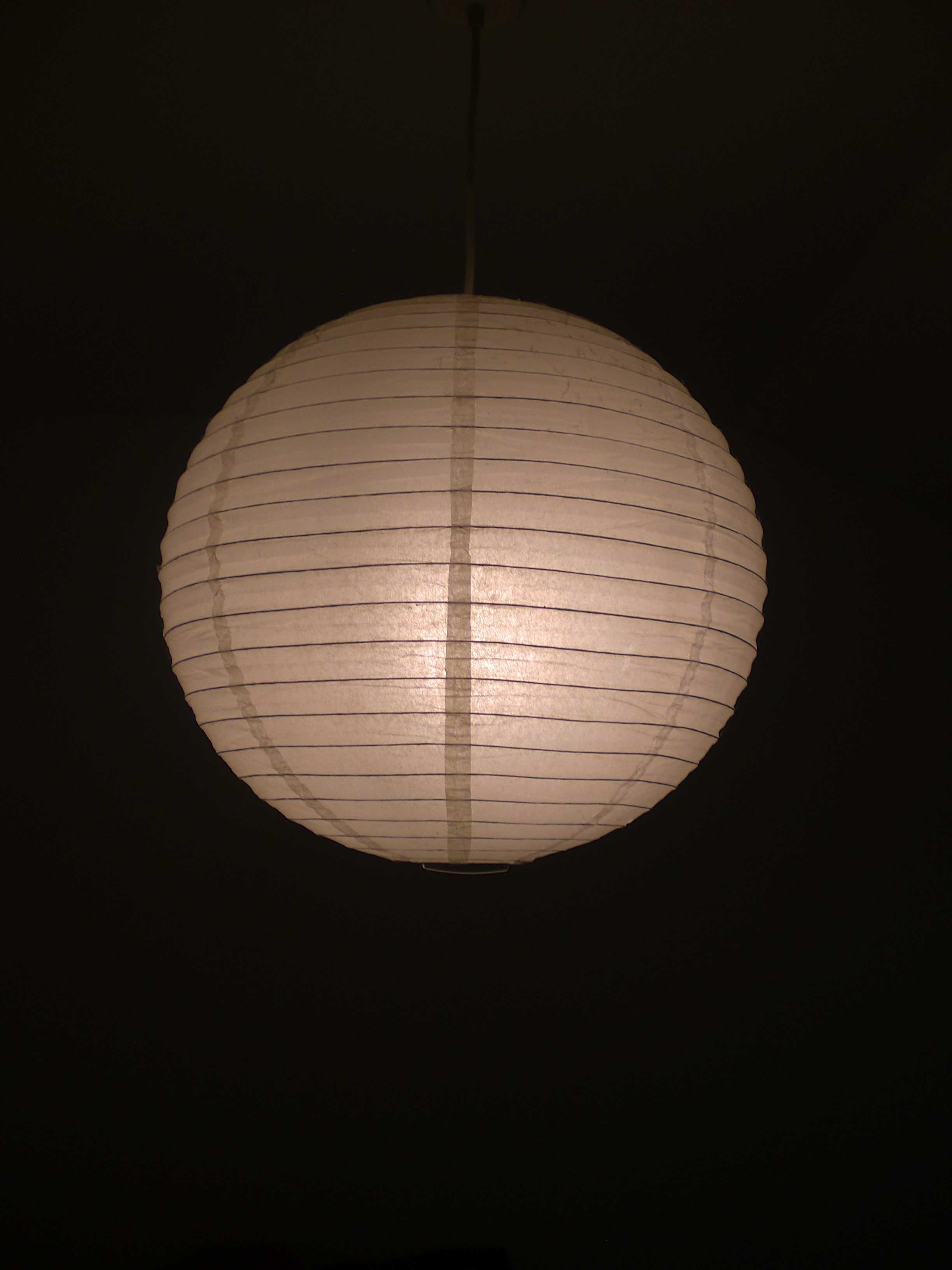Kompletna lampa klosz abazur papierowy