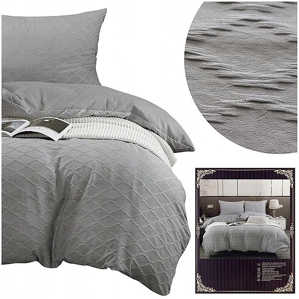 Pościel 200x220 Komplet 4 części Żakardowa z Kory Elegancka Ignazio