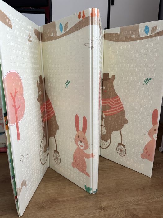 Duża Mata Piankowa 180x160 Dwustronna Składana