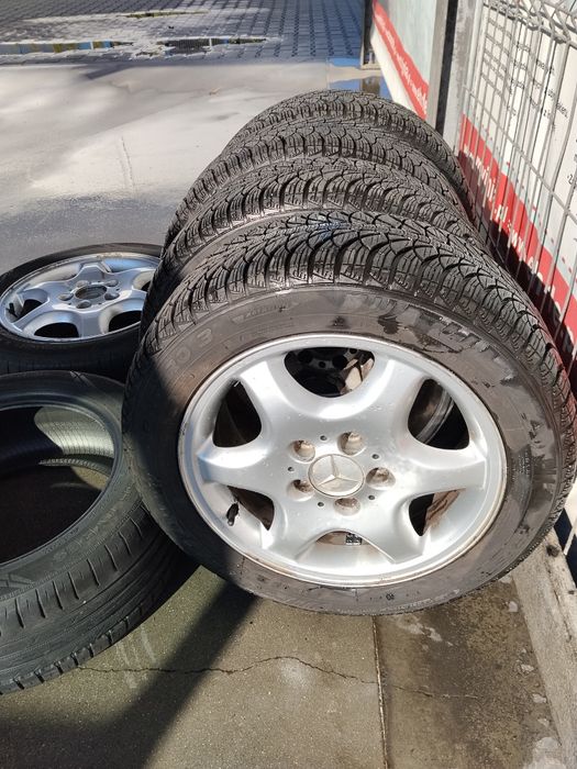 Kola kompletne Mercedes,opony zimowe Fulda 205/55/R16, super stan!