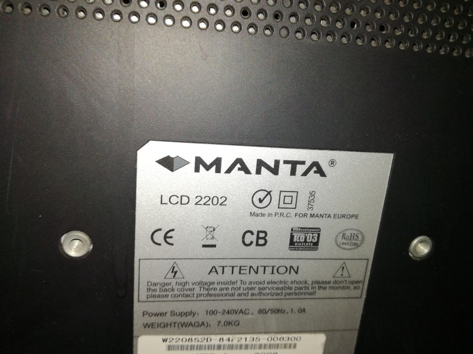 Monitor Manta LCD 2202