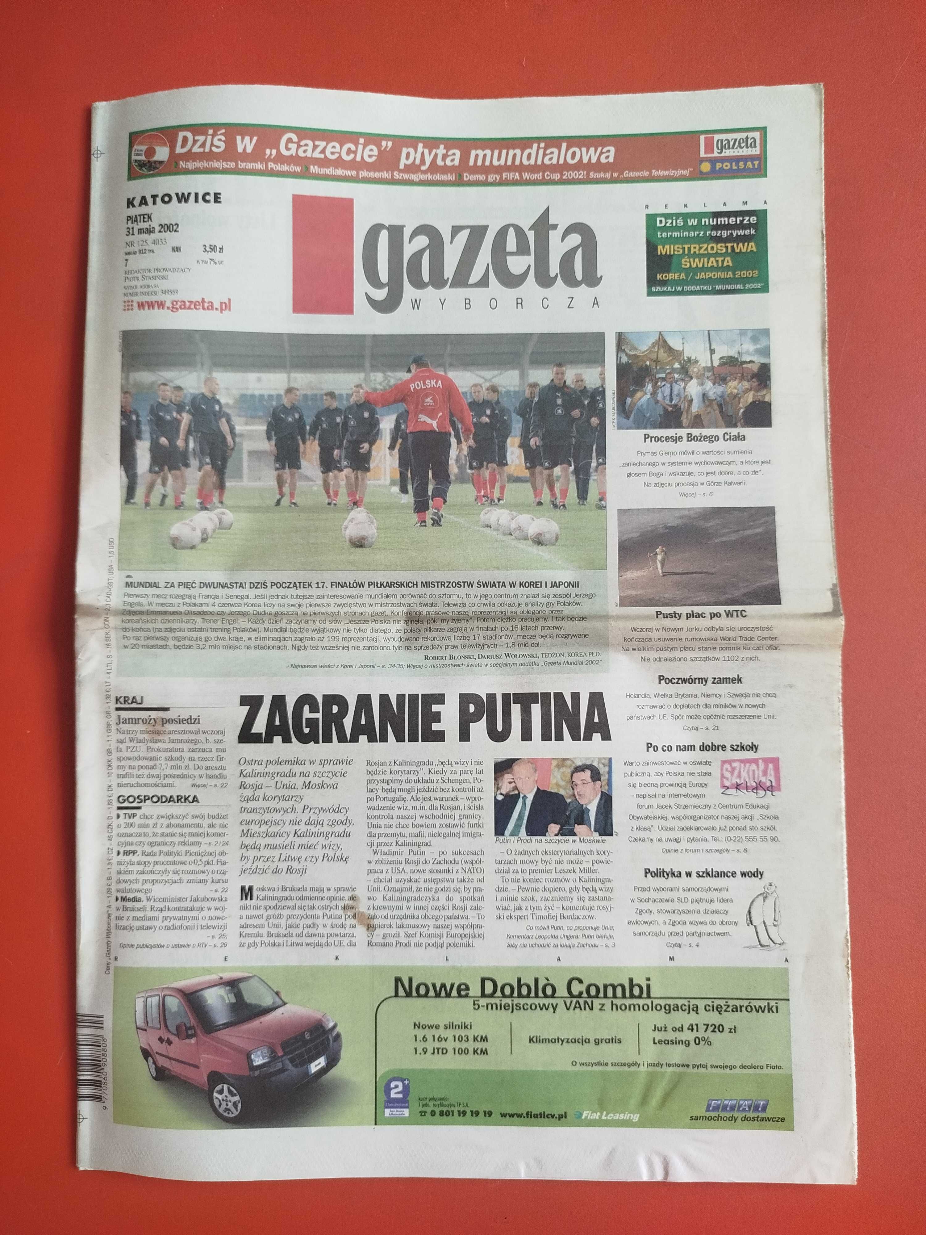 Gazeta Wyborcza, 31 maja 2002, nr 125, Jan Ciszewski