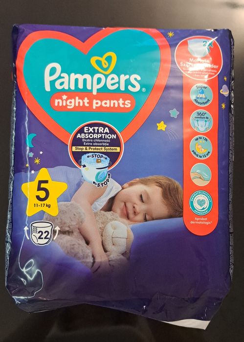 Pieluchy Pampers night pants 5