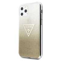 Etui Guess Glitter Triangle iPhone 11 Pro Max Złote - Ochrona i Styl