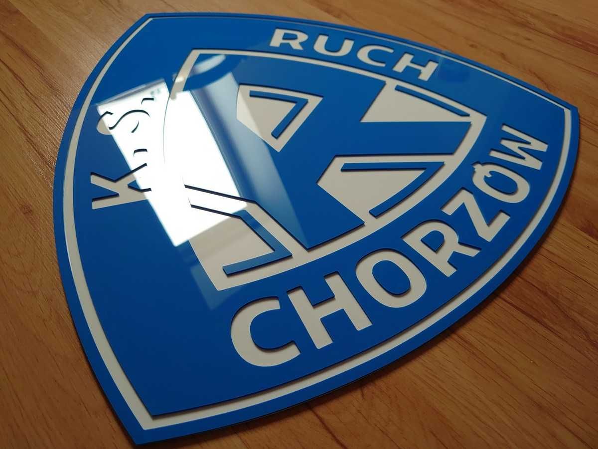 Ruch Chorzów Herb 3D na ścianę do domu prezent dla męża