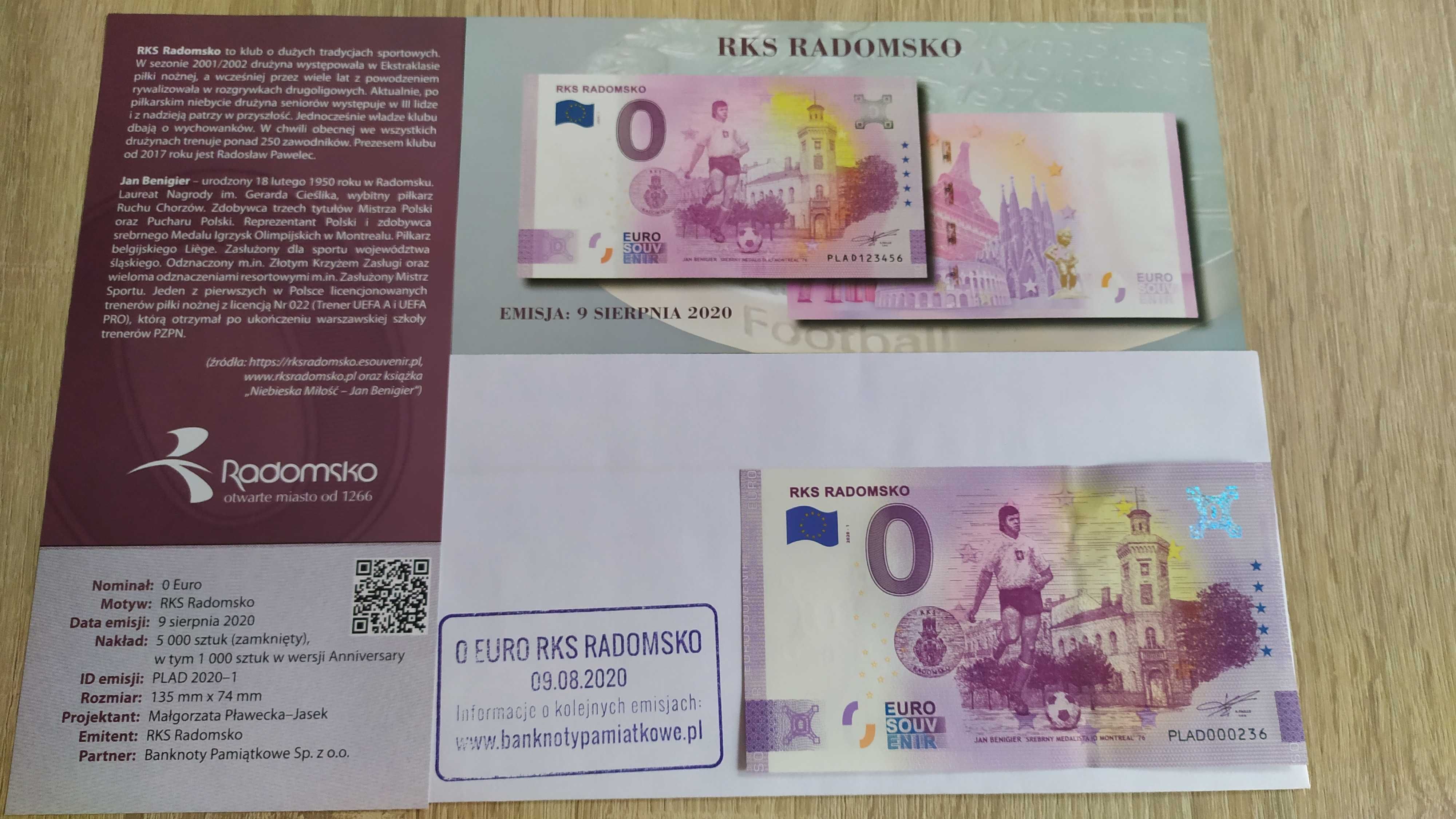 0 Euro - RKS Radomsko - Zestaw zwykły - Numery 236-238