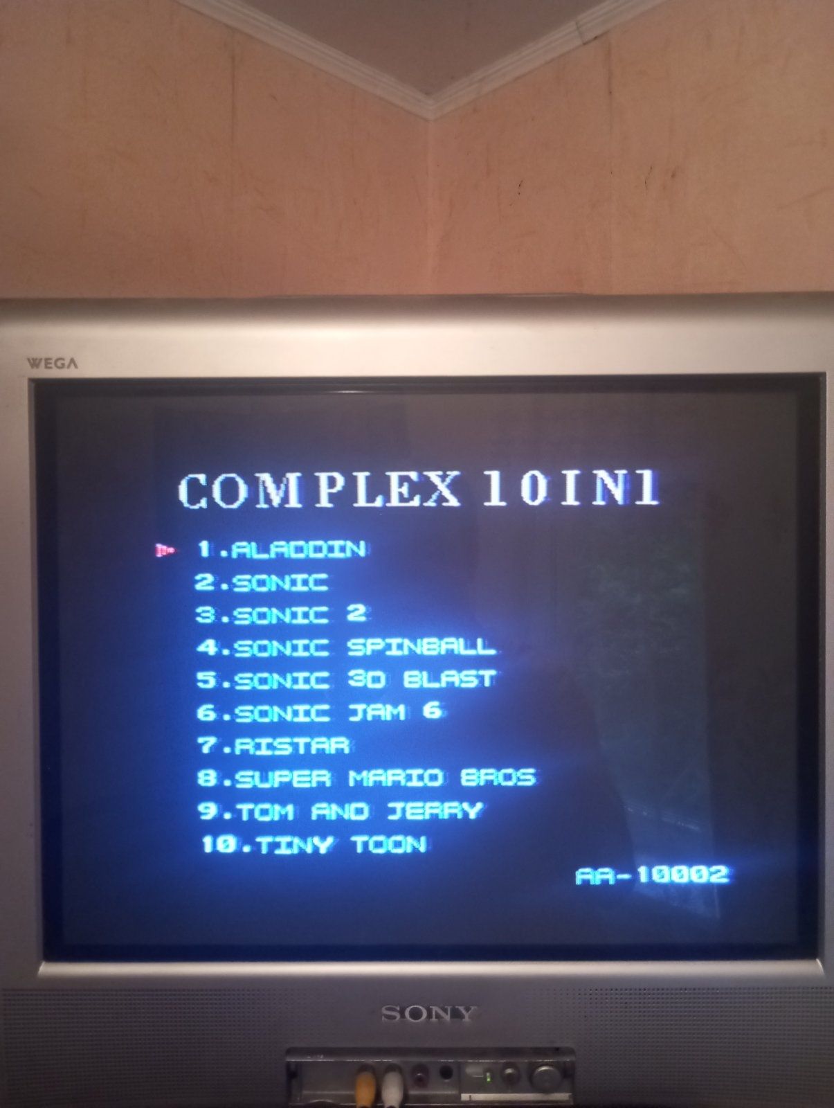 Картридж до Sega Mega Drive 10 ігр