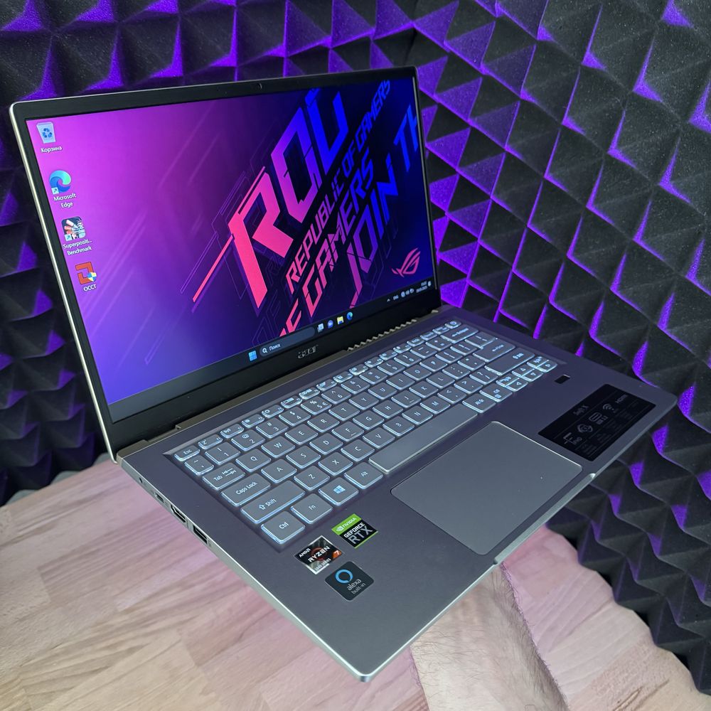 Ігровий ноутбук Rtx 3050Ti, Ryzen 7 5800, 512Gb