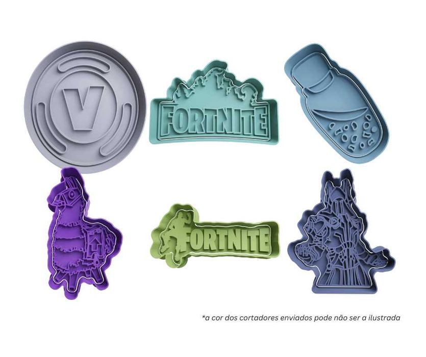 Pack 6 Cortadores de Bolachas – Temas Divertidos