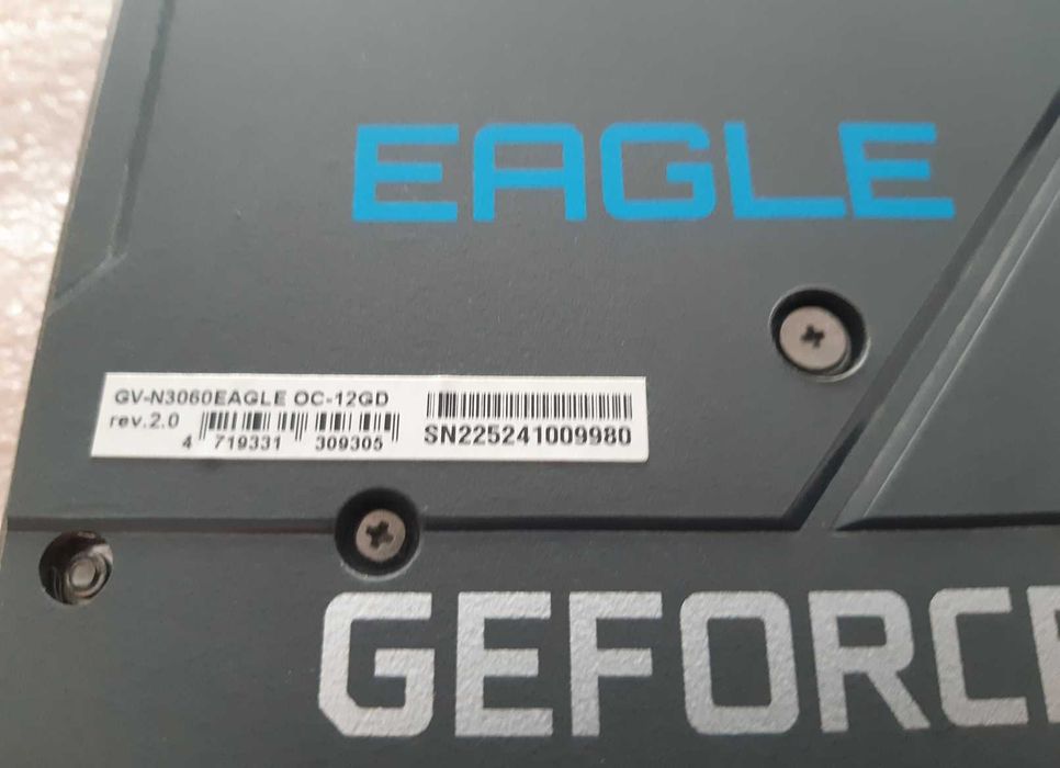 Placa Gráfica GIGABYTE RTX 3060 EAGLE OC - 12GB