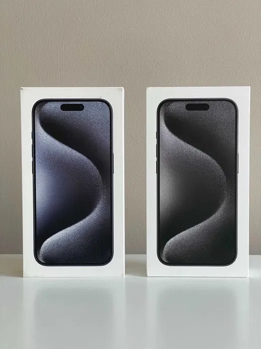 Nowy Apple iPhone 15 Pro 1TB Czarny Titanium Niebieski