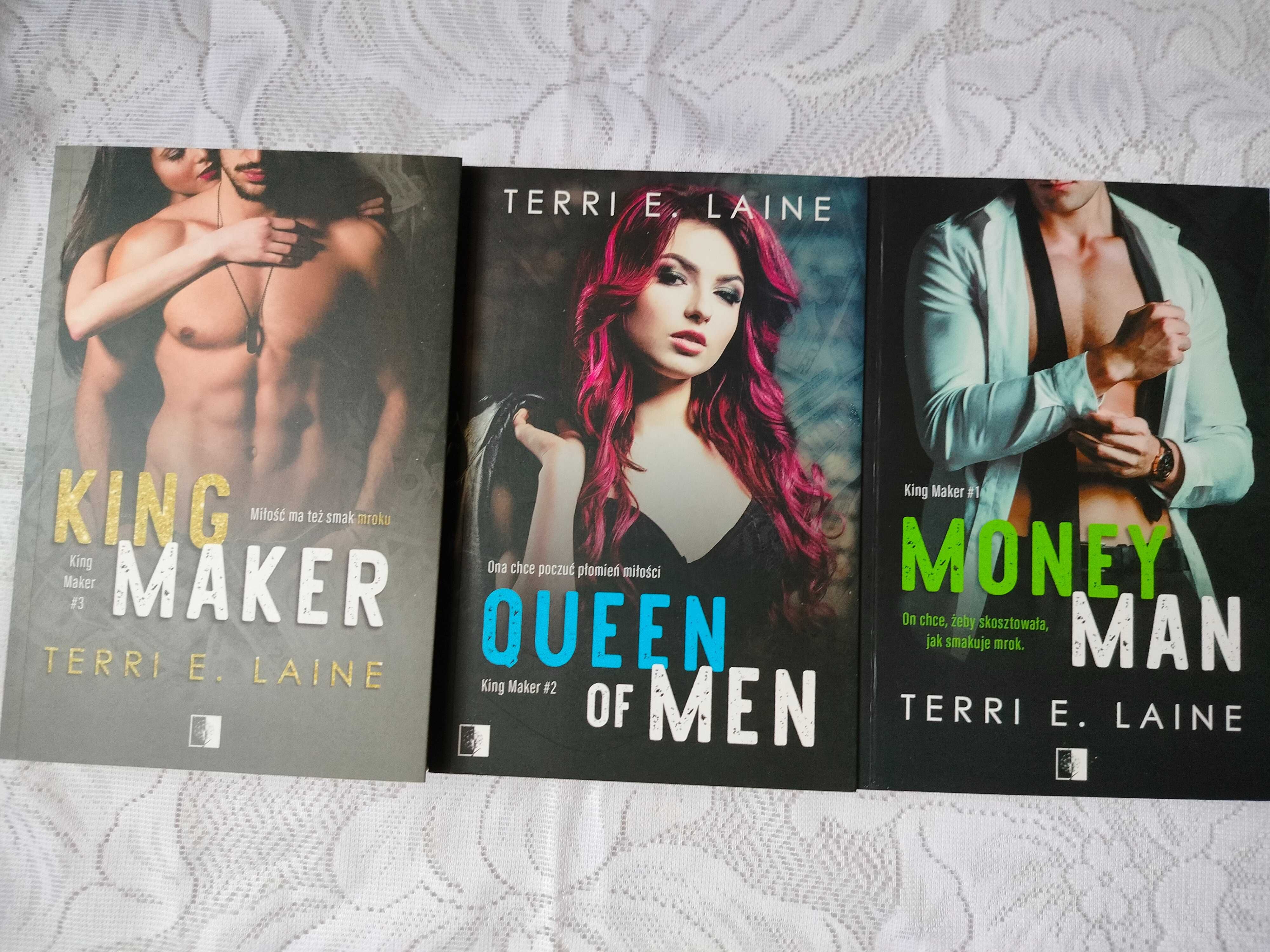 książki Money Man,Queen of Men i King Maker Terri E. Laine