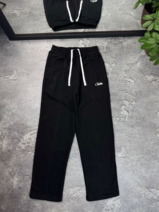 Штани Corteiz прямі (сірі та чорні ]