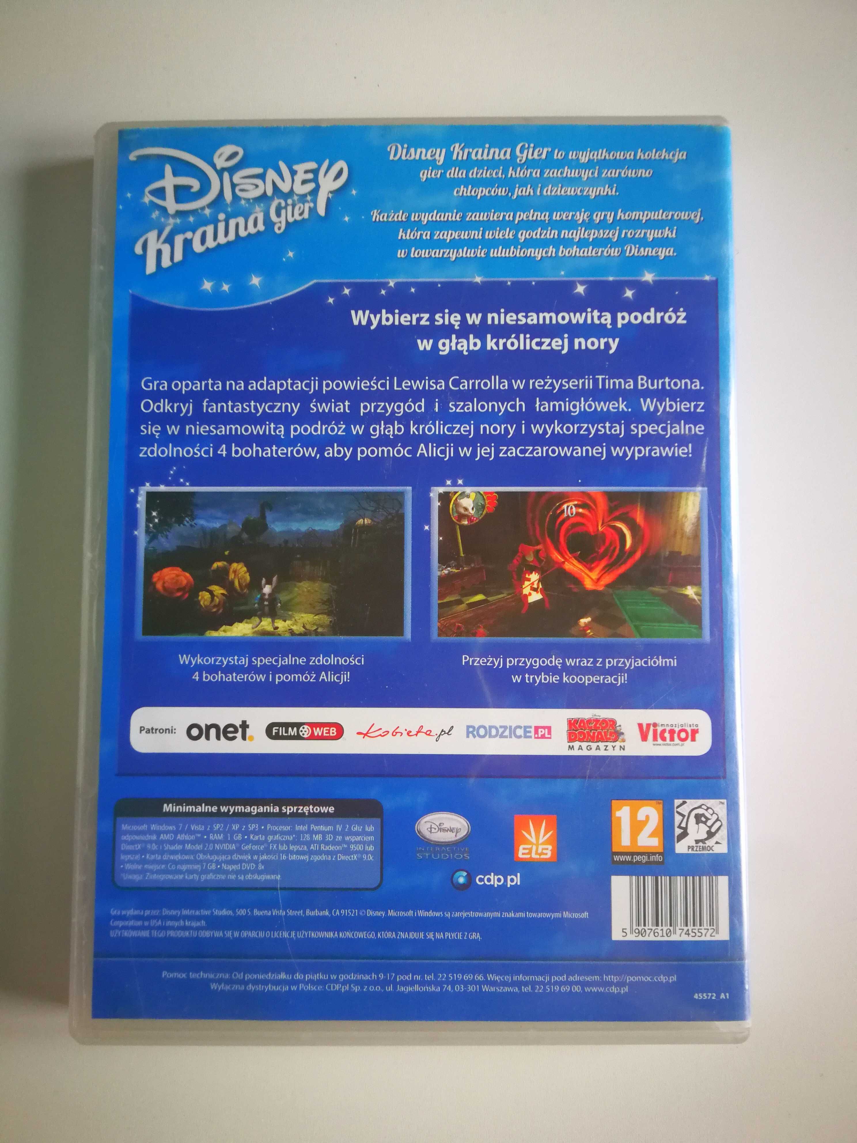 Gra Alicja w Krainie Czarów Disney PC / Alicja w Krainie Czarów Disney