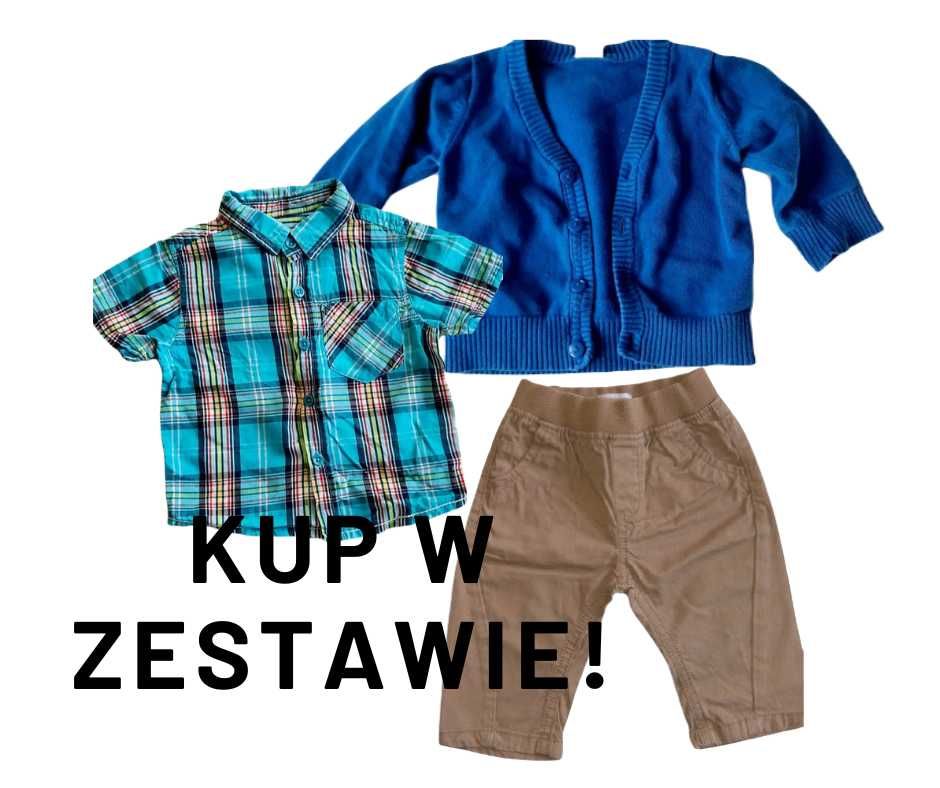 STAN IDEALNY Koszula chłopięca w kratę 62-68cm 3-6miesięcy #582
