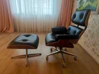 Кресло Eames Lounge Chair с подставкой