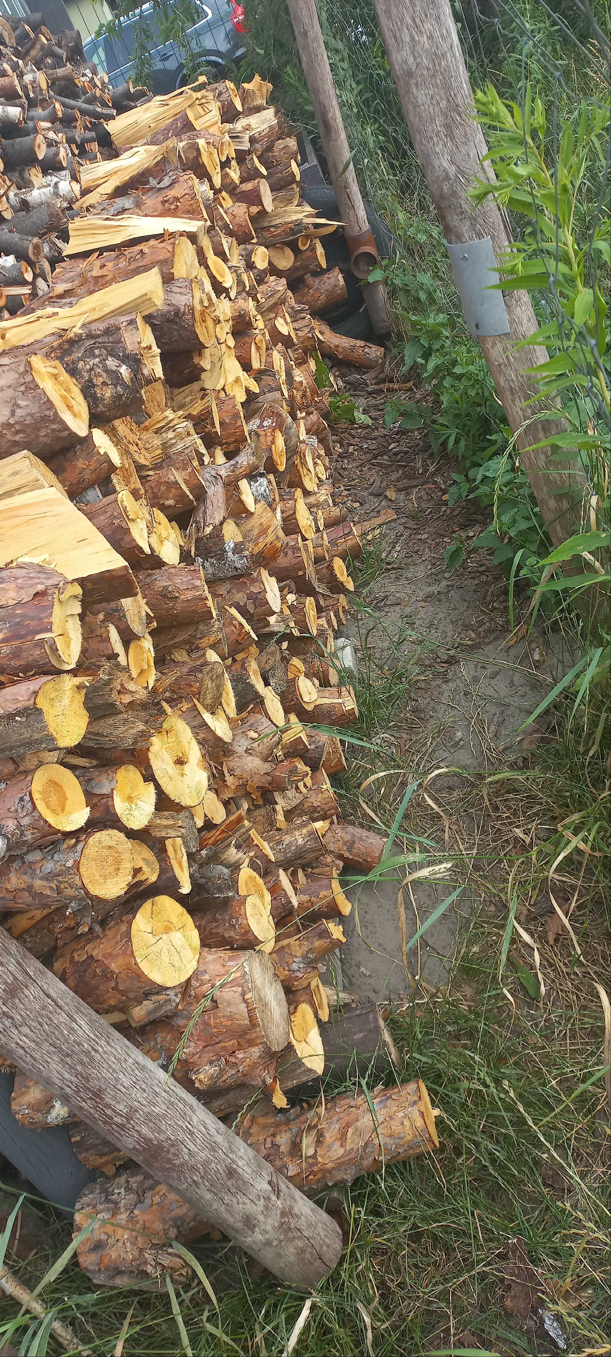 SUCHE drewno opałowe sosna sucha z marca 2022 pocięta prawie 1,2 m3