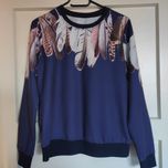 Bluza granatowa pióra S