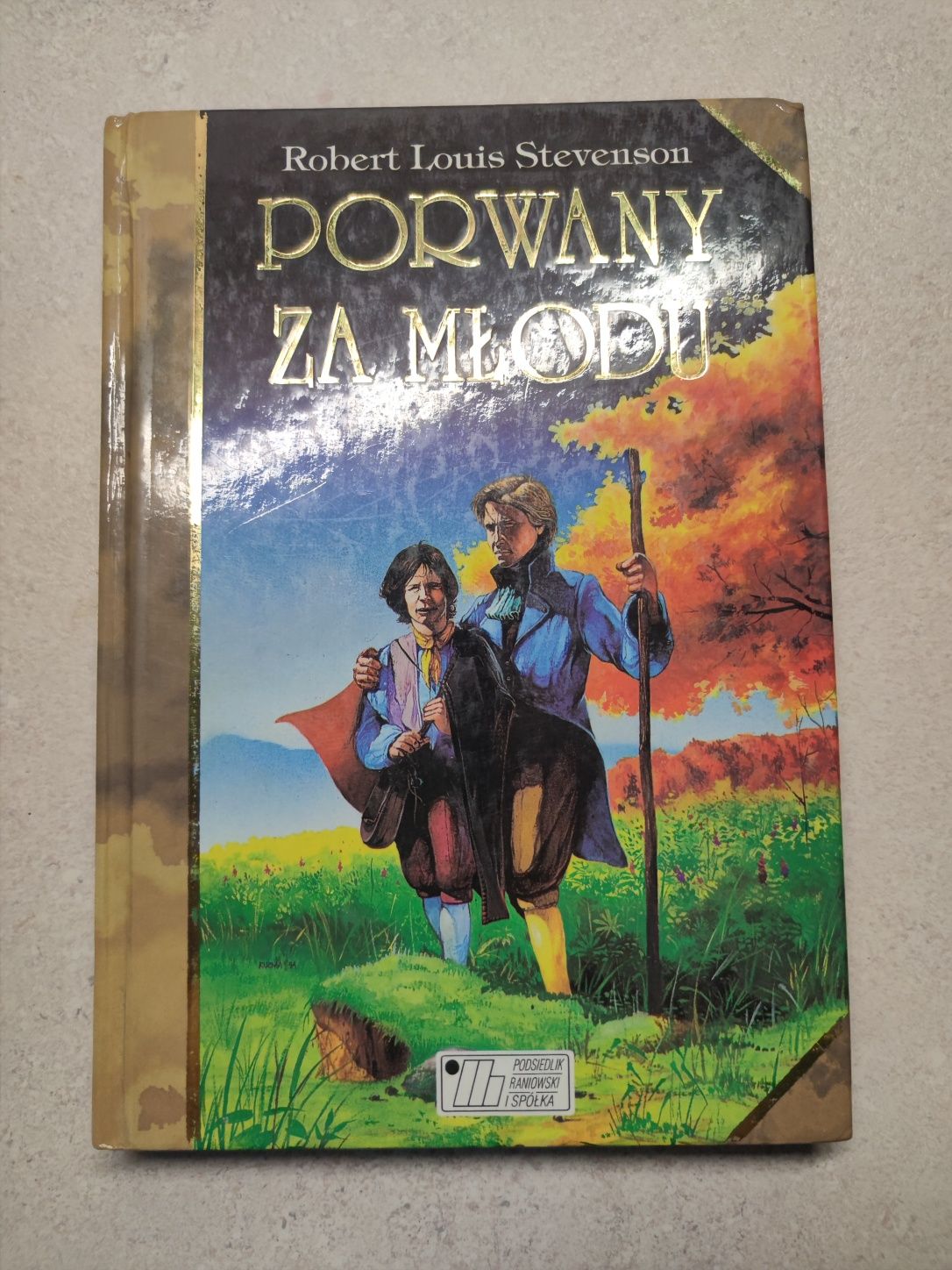 Twarda błyszcząca oprawa Porwany za modu R.L. Stevenson