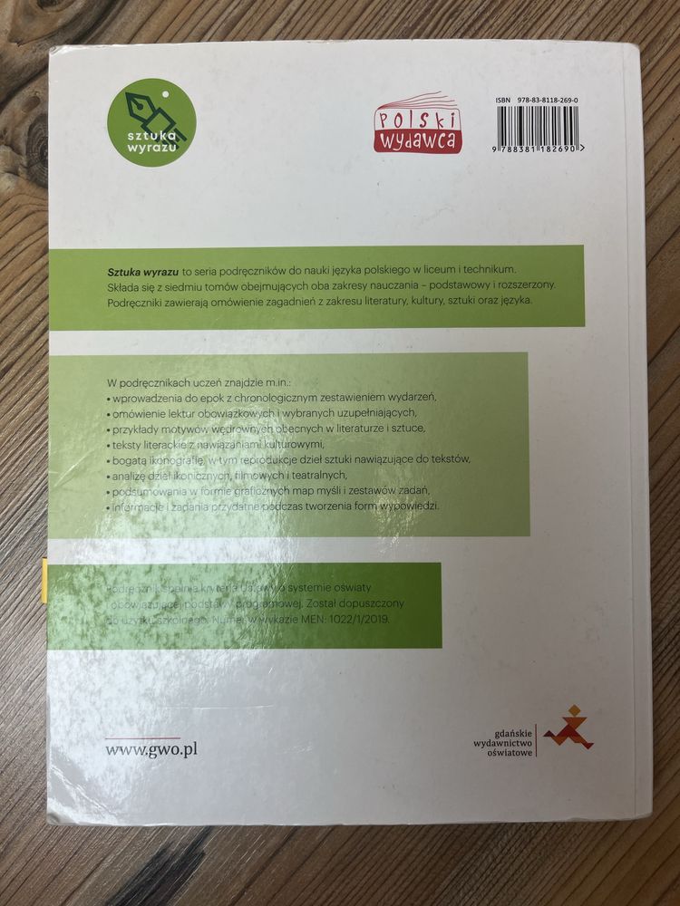 Jezyk polski GWO zakres podstawowy część1 klasa 1