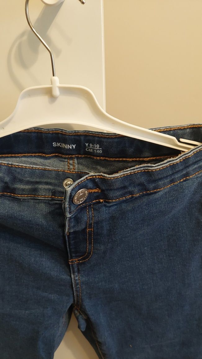 spodnie jeansowe skinny 140