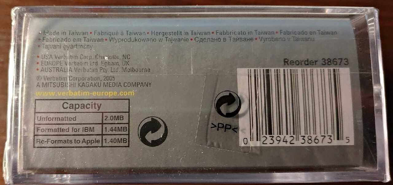 Dyskietki Verbatim DataLifePlus 3,5 cala 1,44MB 10szt.
