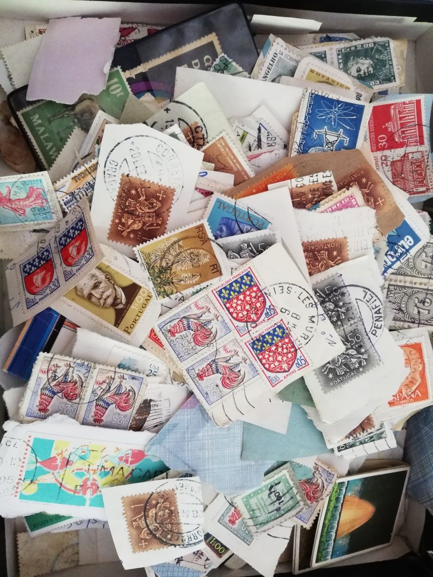 Lote de selos de vários países