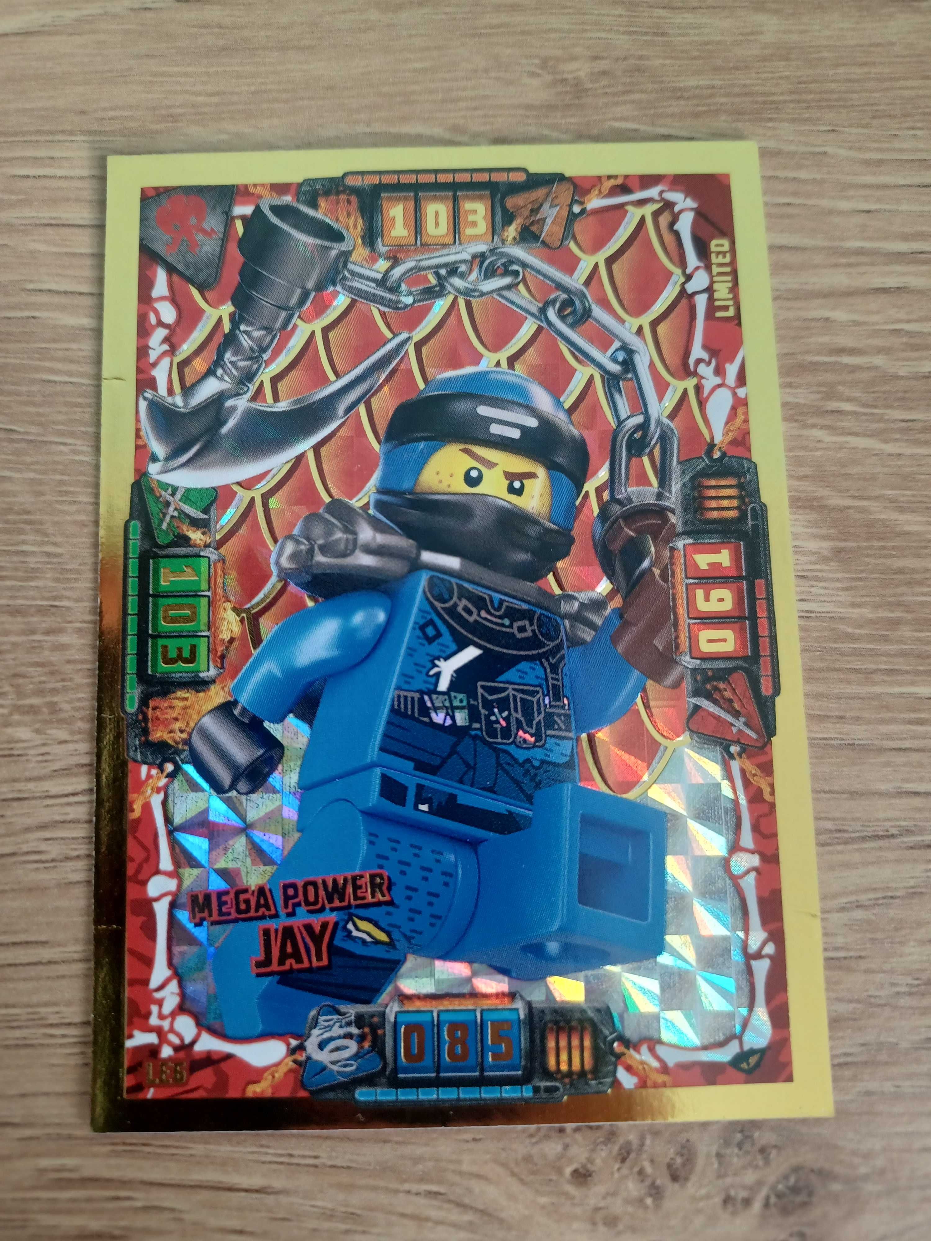 Lego Ninjago karta Mega Power Jay nr LE6