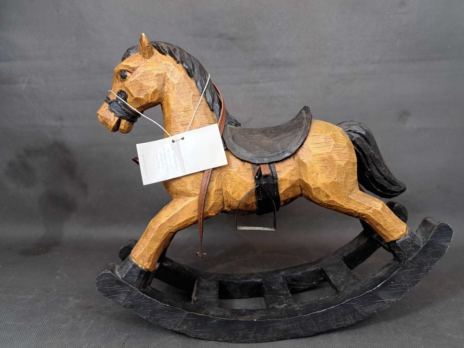 Koń na biegunach, figura, ręcznie wykonana