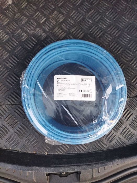 Kabel internetowy Skrętka S/FTP kat.6A drut LSOH 50m 10 Gbit