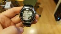 Casio Men's Quartz Watch with LCD Dial Digital Display and Black Resi