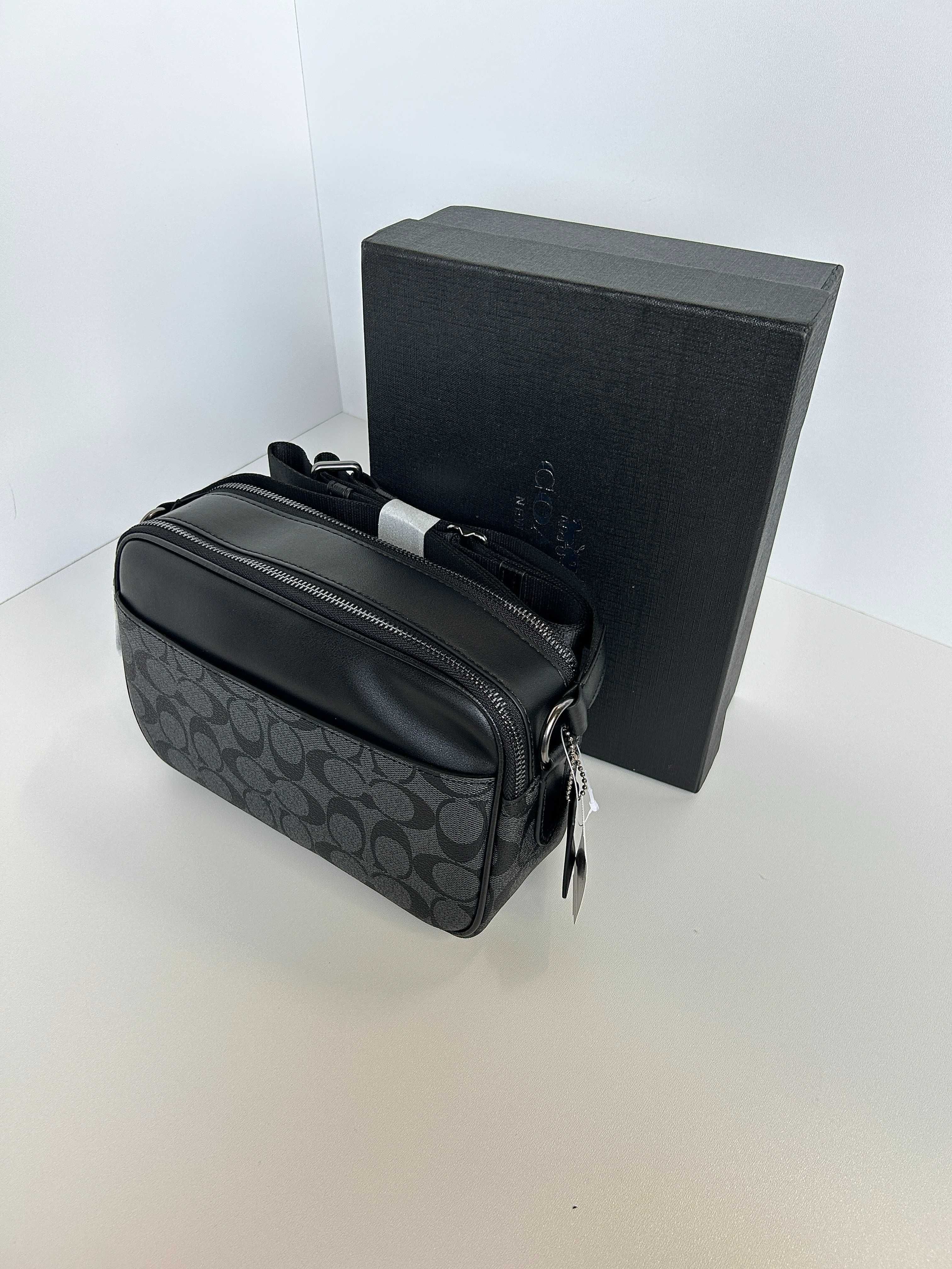 Чоловіча сумка Coach - фірмова Канва!
