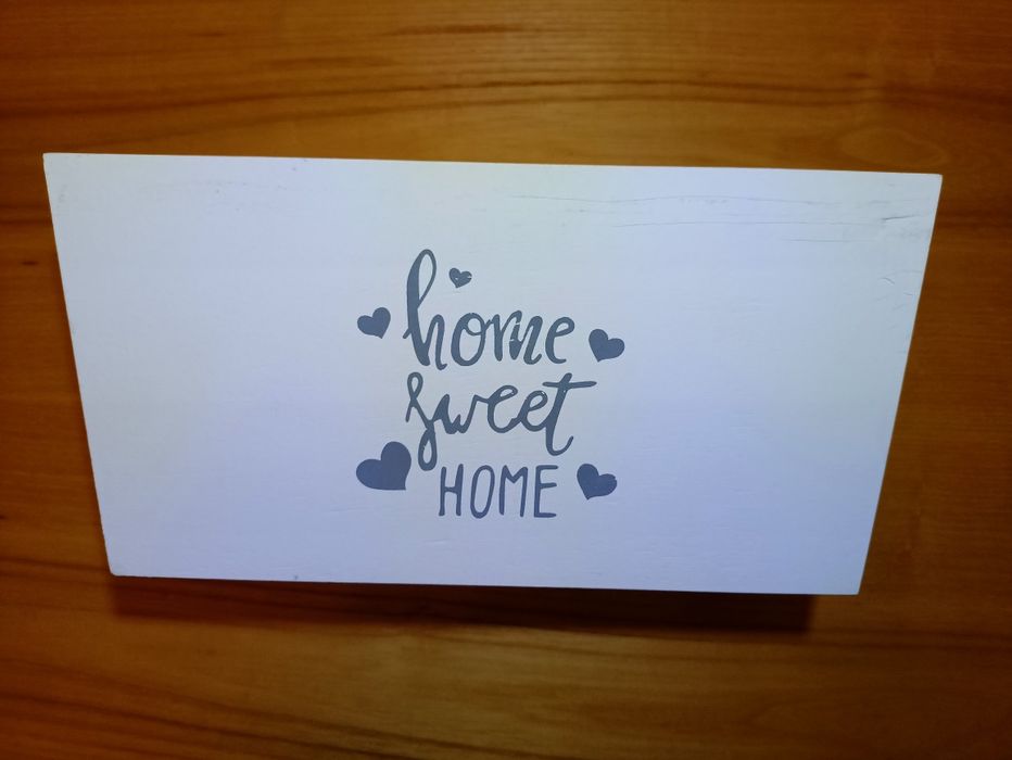 Skrzynka drewniana biała