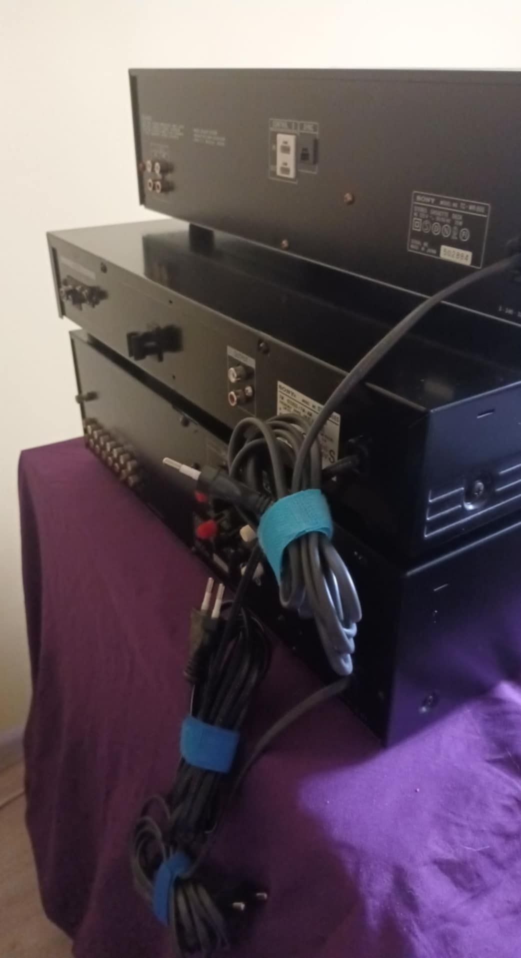 Wieża sony 3 segmenty wzmacniacz TA-F 400