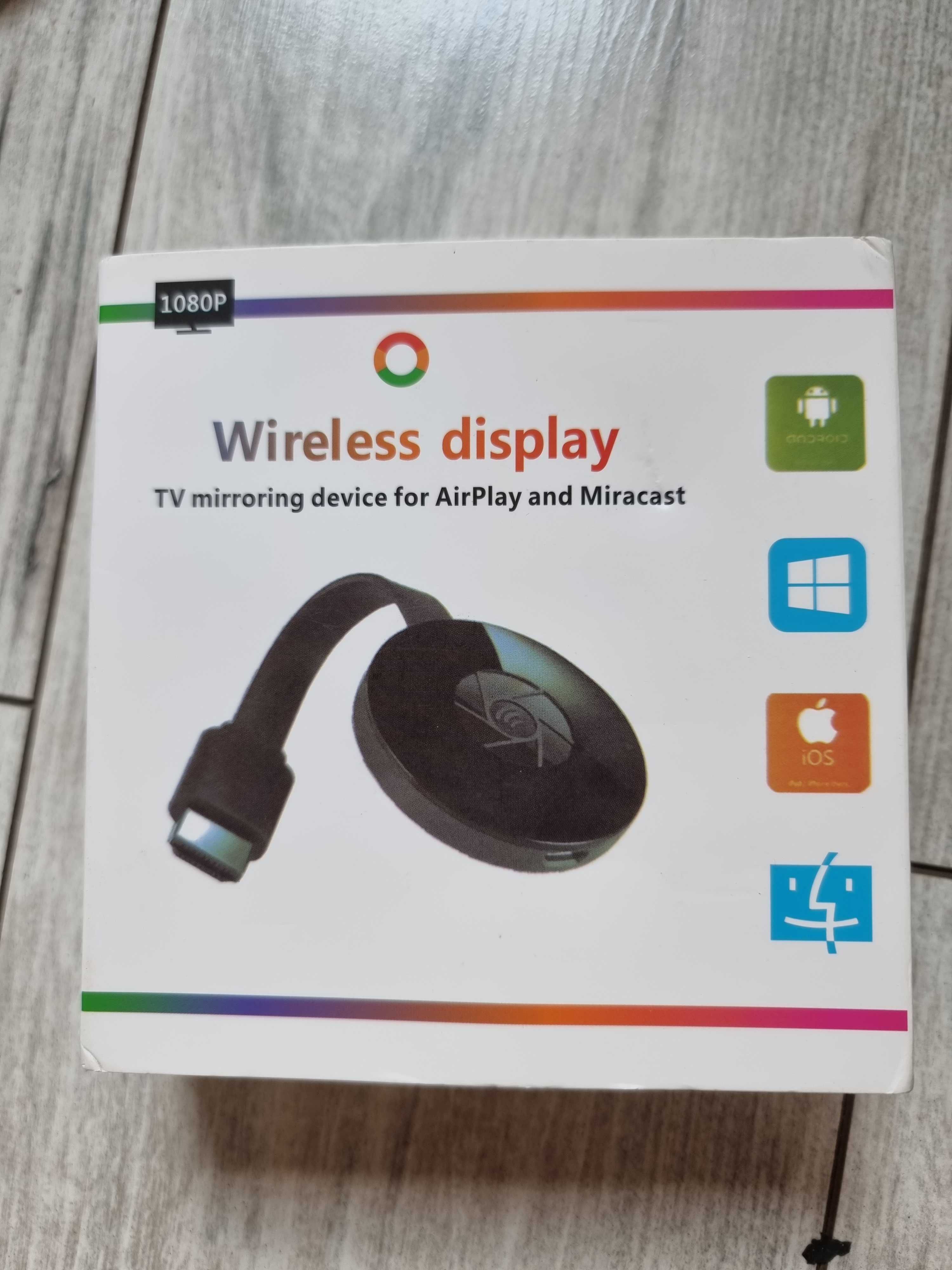 Bezprzewodowy adapter HDMI, WiFi 1080P G2 Miracast