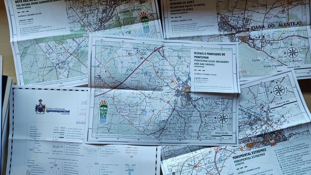 Trans Alentejo walking trails with maps