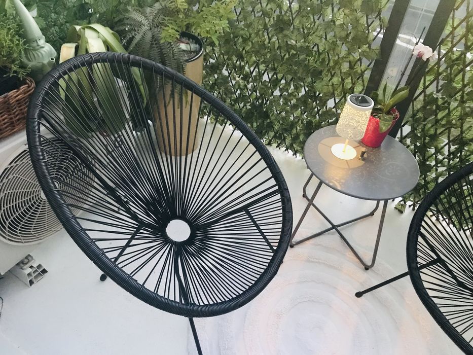 Komplet mebli na balkon taras ogrod